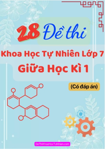 Bộ 28 Đề thi Khoa học tự nhiên Lớp 7 giữa Học kì 1 (Có đáp án)