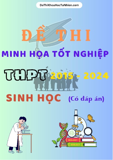 Bộ 12 Đề thi minh họa tốt nghiệp THPT 2015-2024 môn Sinh Học (Có đáp án)