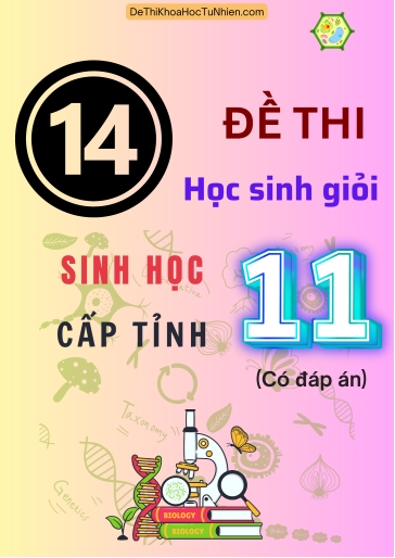 Bộ 14 Đề thi Học sinh giỏi Sinh học 11 cấp Tỉnh (Có đáp án)
