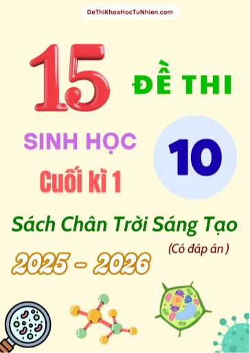 Bộ 15 Đề thi Sinh học 10 CTST cuối kì 1 năm học 2025-2026 (Có đáp án)