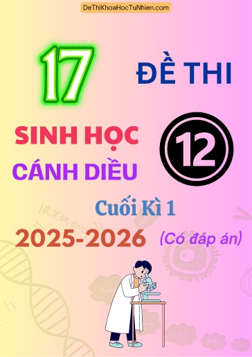Bộ 17 Đề thi Sinh học 12 Cánh Diều cuối kì 1 năm học 2025-2026 (Có đáp án)