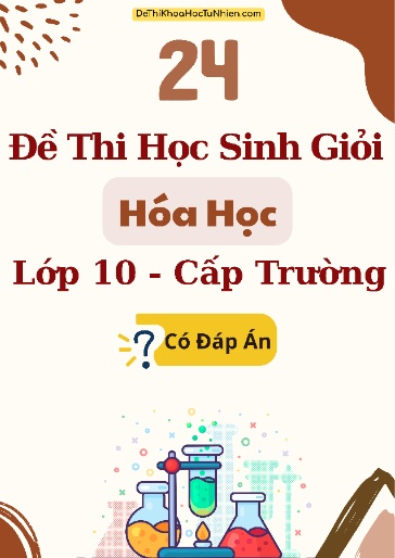 Bộ 24 Đề thi Học sinh giỏi môn Hóa học Lớp 10 cấp Trường (Có đáp án)