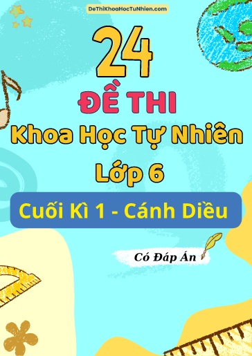 Bộ 24 Đề thi Khoa học tự nhiên Lớp 6 cuối Kì 1 Cánh Diều (Có đáp án)