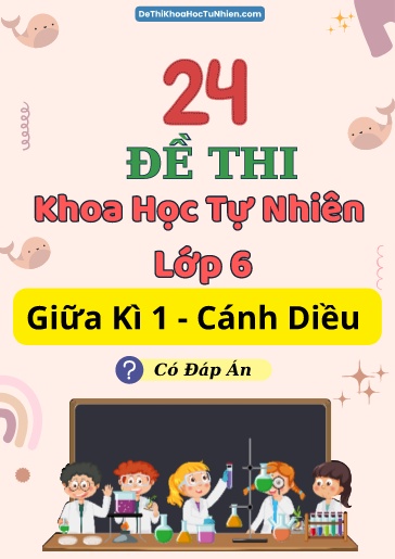 Bộ 24 Đề thi Khoa học tự nhiên Lớp 6 giữa Kì 1 Cánh Diều (Có đáp án)