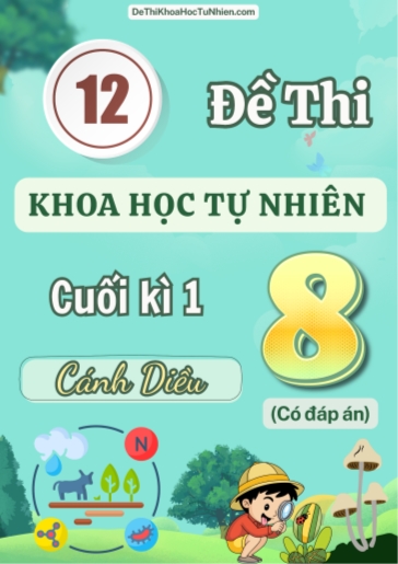 Bộ 12 Đề thi KHTN Lớp 8 cuối Kì 1 Cánh Diều (Có đáp án)