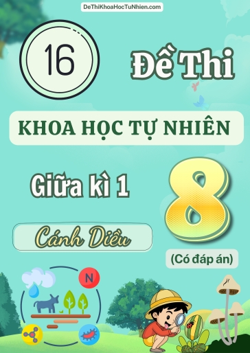 Bộ 16 Đề thi KHTN Lớp 8 giữa Kì 1 Cánh Diều (Có đáp án)