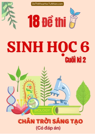 Bộ 18 Đề thi Sinh Học Lớp 6 cuối Kì 2 Chân Trời Sáng Tạo (Có đáp án)