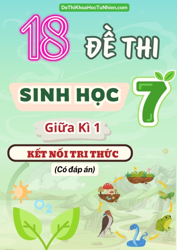 Bộ 18 Đề thi Sinh Học Lớp 7 giữa Kì 1 Kết Nối Tri Thức (Có đáp án)