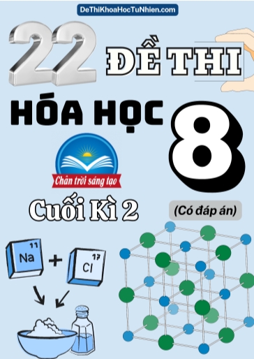 Bộ 22 Đề thi Hóa học Lớp 8 cuối Kì 2 Chân Trời Sáng Tạo (Có đáp án)
