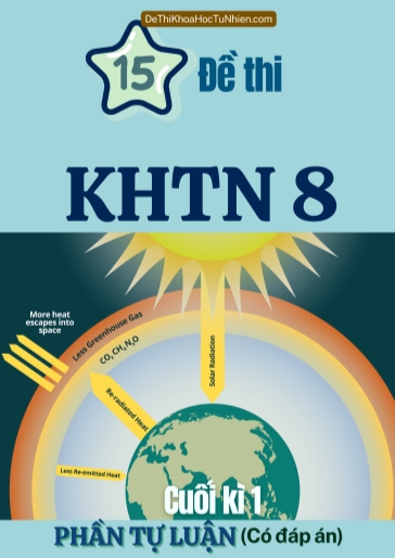 Bộ 15 Đề thi KHTN 8 cuối Kì 1 phần Tự luận (Có đáp án)