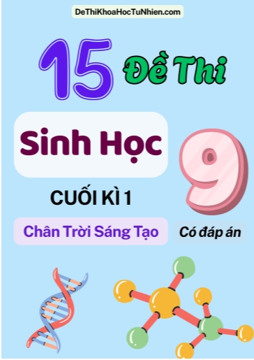 Bộ 15 Đề thi Sinh Học Lớp 9 cuối Kì 1 Chân Trời Sáng Tạo (Có đáp án)
