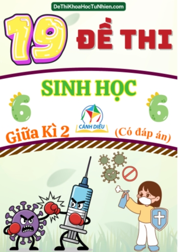 Bộ 19 Đề thi Sinh Học Lớp 6 giữa Kì 2 Cánh Diều (Có đáp án)