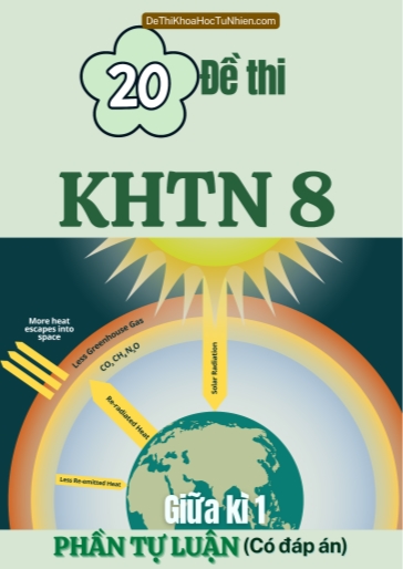 Bộ 20 Đề thi KHTN 8 giữa Kì 1 phần Tự luận (Có đáp án)