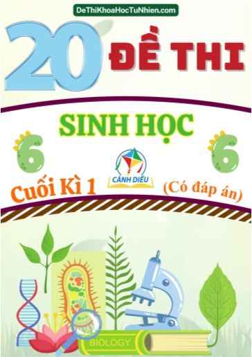 Bộ 20 Đề thi Sinh Học Lớp 6 cuối Kì 1 Cánh Diều (Có đáp án)