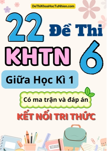 Bộ 22 Đề thi Khoa học tự nhiên Lớp 6 giữa học kì 1 có ma trận và đáp án (Kết nối tri thức)