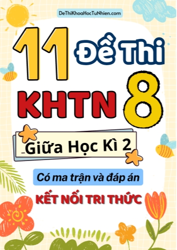 Bộ 11 Đề thi Khoa học tự nhiên Lớp 8 cuối học kì 2 có ma trận và đáp án (Kết nối tri thức)