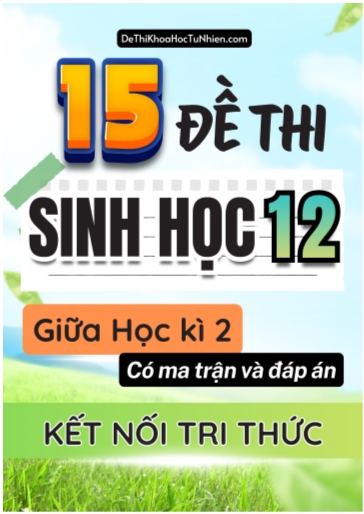 Bộ 15 Đề thi giữa học kì 2 môn Sinh Học lớp 12 có Ma trận và Đáp án (Kết nối tri thức)