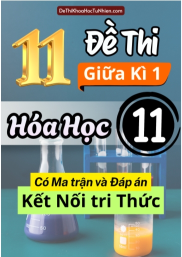 Bộ 11 Đề thi giữa học kì 1 môn Hóa Học lớp 11 có Ma trận và Đáp án (Kết nối tri thức)