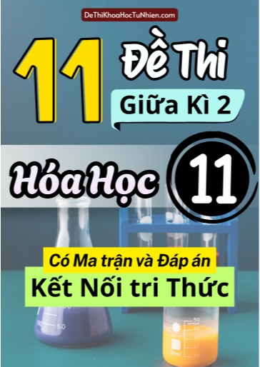 Bộ 11 Đề thi giữa học kì 2 môn Hóa Học lớp 11 có Ma trận và Đáp án (Kết nối tri thức)