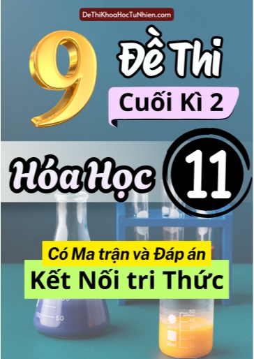 Bộ 9 Đề thi cuối học kì 2 môn Hóa Học lớp 11 có Ma trận và Đáp án (Kết nối tri thức)